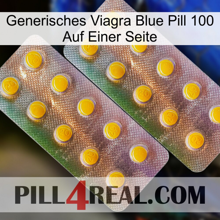 Generic Viagra Blue Pill 100 On One Side new10